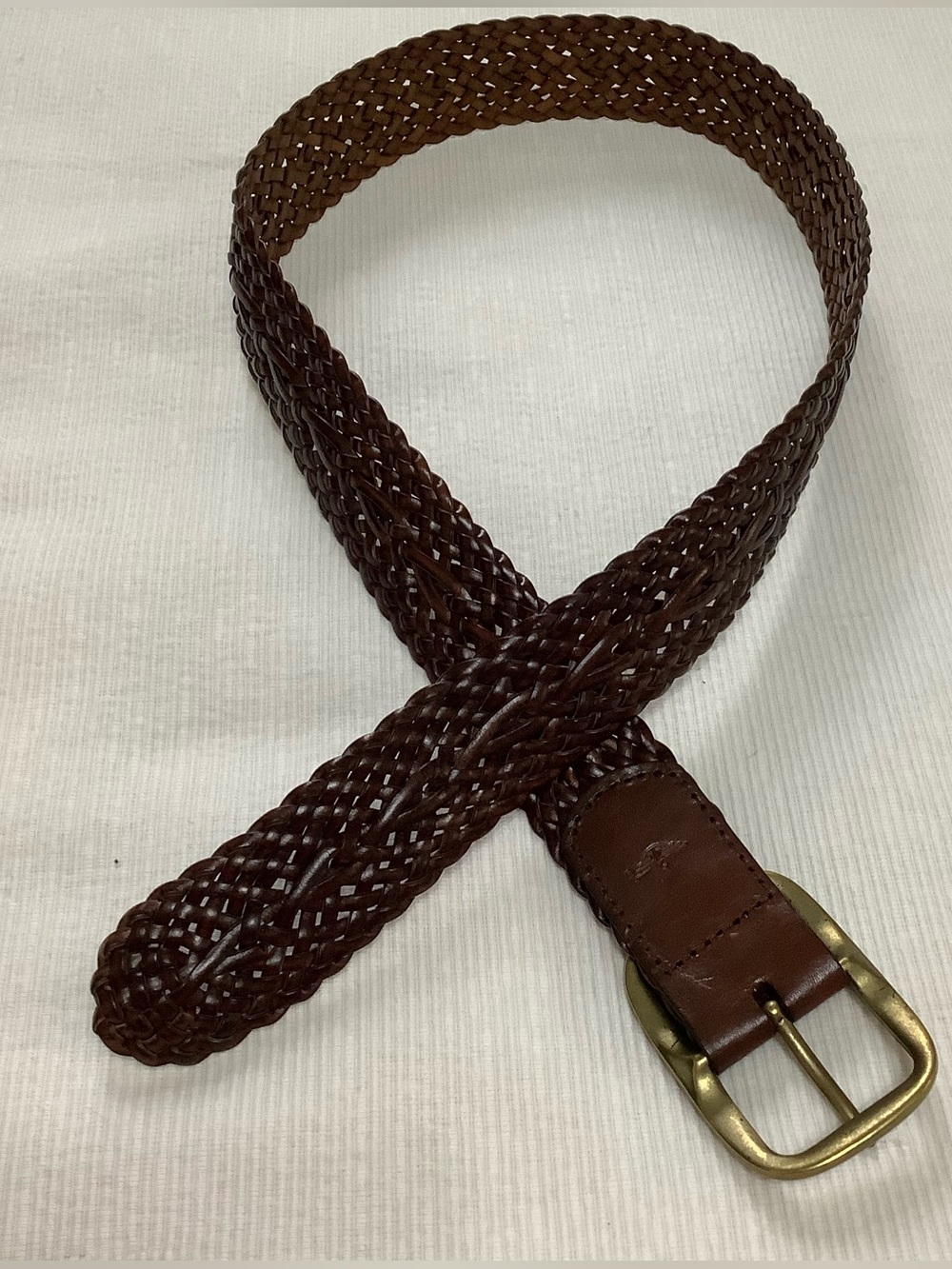Dockers Vintage Braided Woven Brown Belt